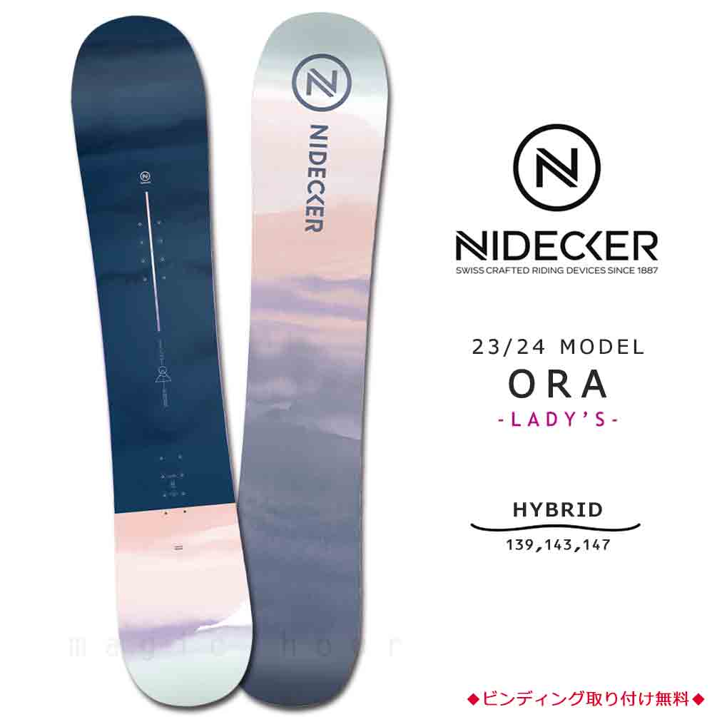 NIDECKER(ナイデッカー) スノーボード 板 レディース 単品 NIDECKER 