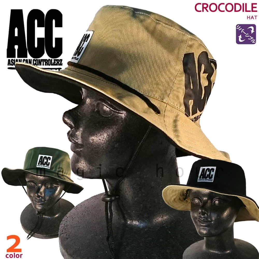 ACC-HAT-CROCODILE-BGE-BLK-L : ヘッドウェア