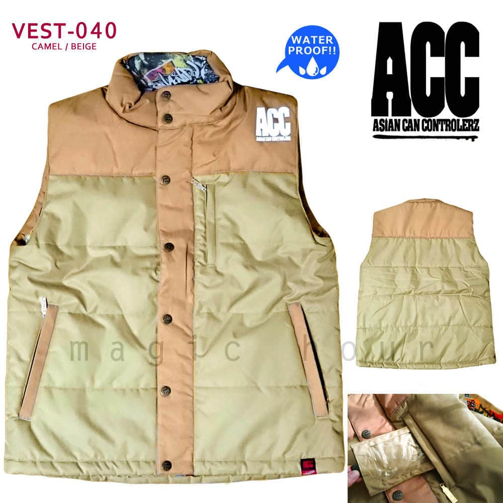 ACC-VEST-040-CAMELBEIGE-L : スノーボードウェア