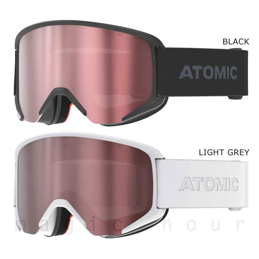 スキーゴーグル メンズ レディース スノー ゴーグル ブランド スノボー 眼鏡対応 くもり止め ダブルレンズ UVカット ミラー加工 ヘルメット対応  白 黒 ATM-GGL-24SAVOR-BLK ATOMIC(アトミック) 4