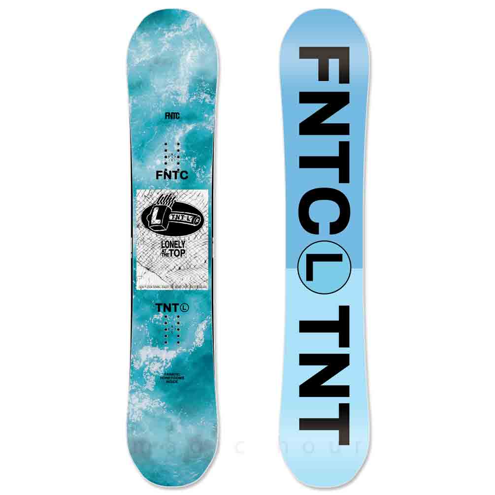スノーボード 板 メンズ レディース 2点 セット 23-24 FNTC TNT L 2024 スノボー グラトリ  初心者 ダブルキャンバー ボード ビンディング お洒落 ブランド 青 BP-FNTSB-24TLL-ST2-139 FNTC(エフエヌティーシー) 1