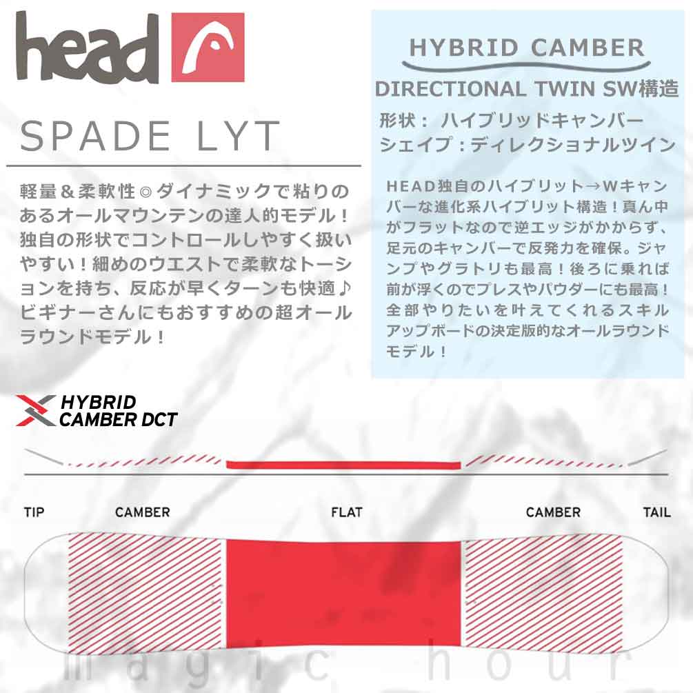 スノーボード 板 メンズ 2点 セット HEAD ヘッド SPADE LYT 2025モデル FLOW フロー バイン スノボー 初心者 グラトリ ハイブリッド キャンバー ボード ブランド BP-HDSB-25SPAD-ND2-146 HEAD(ヘッド) 3