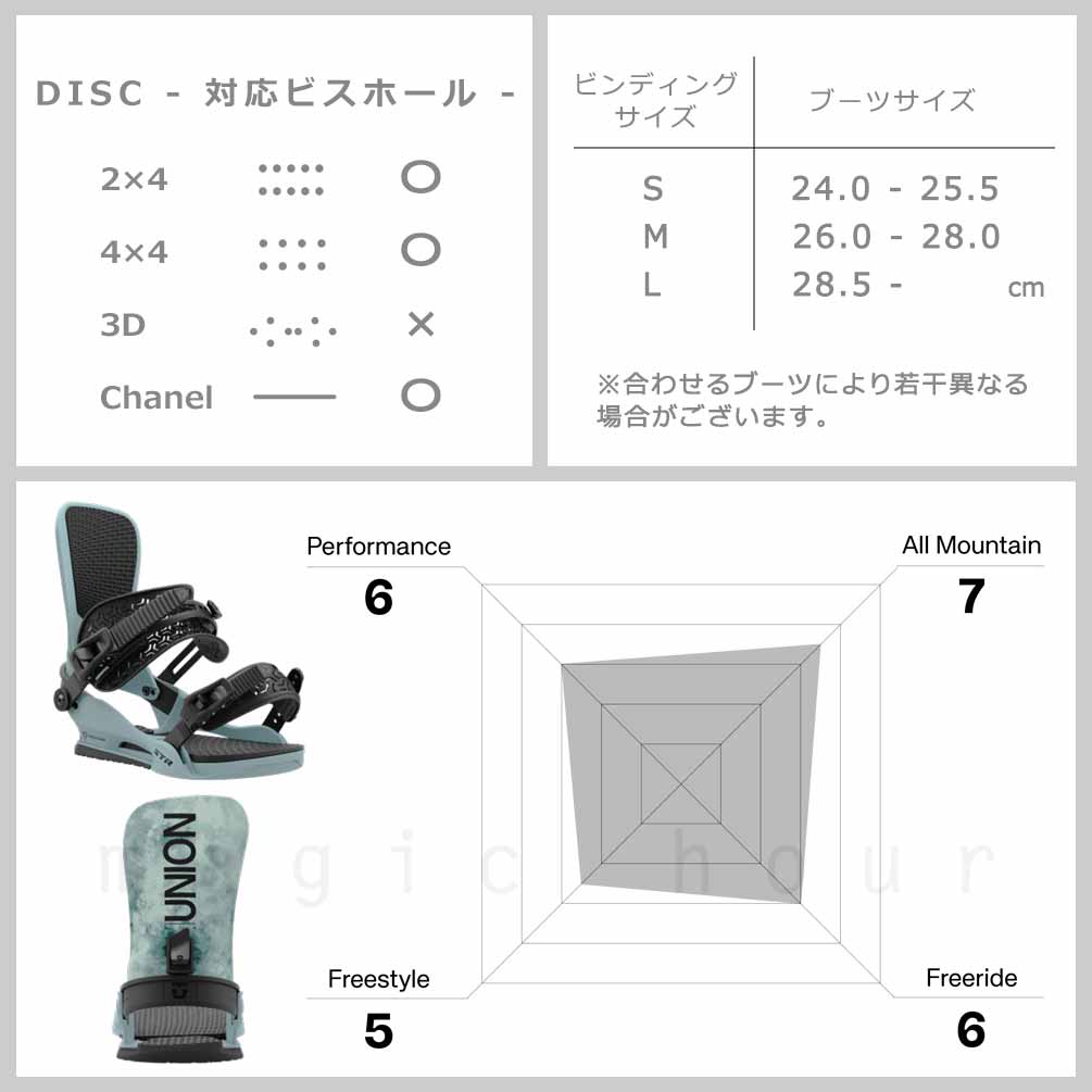 スノーボード ビンディング スノボー バインディング メンズ UNION ユニオン STR ボード 24-25 グラトリ ブラック ホワイト タイダイ 板と同時購入で取付無料 BP-UNBIN-25STR-BLACK-L UNION(ユニオン) 2