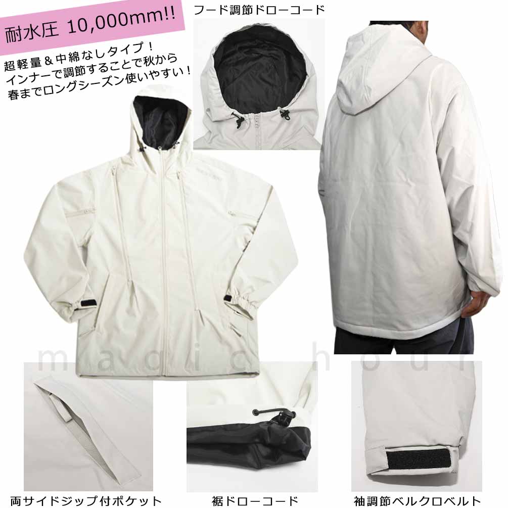 スノーボード ウエア ジャケット ボード ウェア 上 スノボー 撥水 防水 透湿 ウェア ジャケット メンズ レディース ブランド お洒落 軽量 アウター 白 黒 グレー DD-SCTJKT-DTS001-BLK-L THE SOCIETY 1