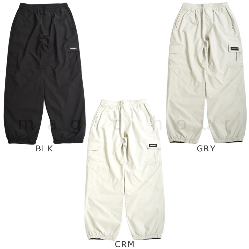スノーボード ウエア パンツ ボード ウェア 下 スノボー 撥水 防水 透湿 ウェア ストレート ワイド ジョガー カーゴ メンズ レディース ブランド 白 黒 グレー DD-SCTPT-DTS005-BLK-L THE SOCIETY 5
