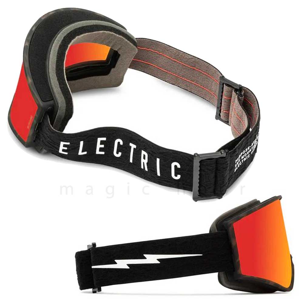 スノーボード スノボー ブランド ゴーグル 型落ち エレクトリック ELECTRIC KLEVELAND メンズ レディース スキー スノーゴーグル ミラー くもり止め 眼鏡対応 黒 EG7523502-RDCH ELECTRIC(エレクトリック) 1
