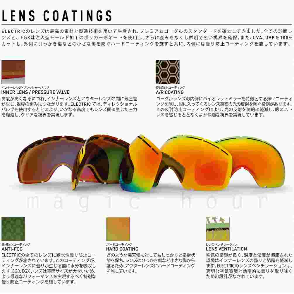 スノーボード スノボー ブランド ゴーグル 型落ち エレクトリック ELECTRIC KLEVELAND メンズ レディース スキー スノーゴーグル ミラー くもり止め 眼鏡対応 黒 EG7523502-RDCH ELECTRIC(エレクトリック) 4