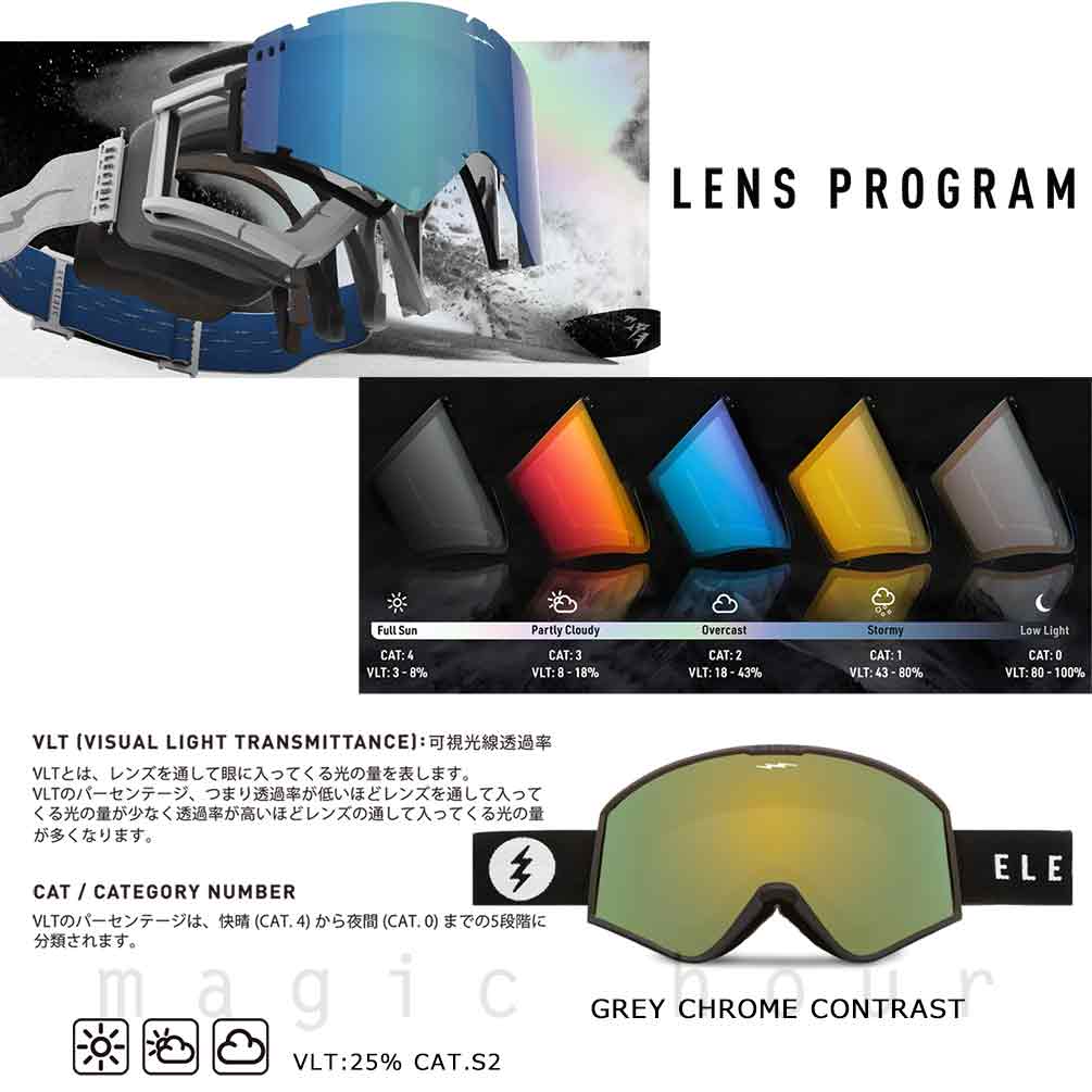 スノーボード スノボー ブランド ゴーグル 型落ち エレクトリック ELECTRIC EK1 メンズ レディース スキー スノーゴーグル ミラー くもり止め 眼鏡対応 平面 黒 EG7524519-GGDC ELECTRIC(エレクトリック) 2