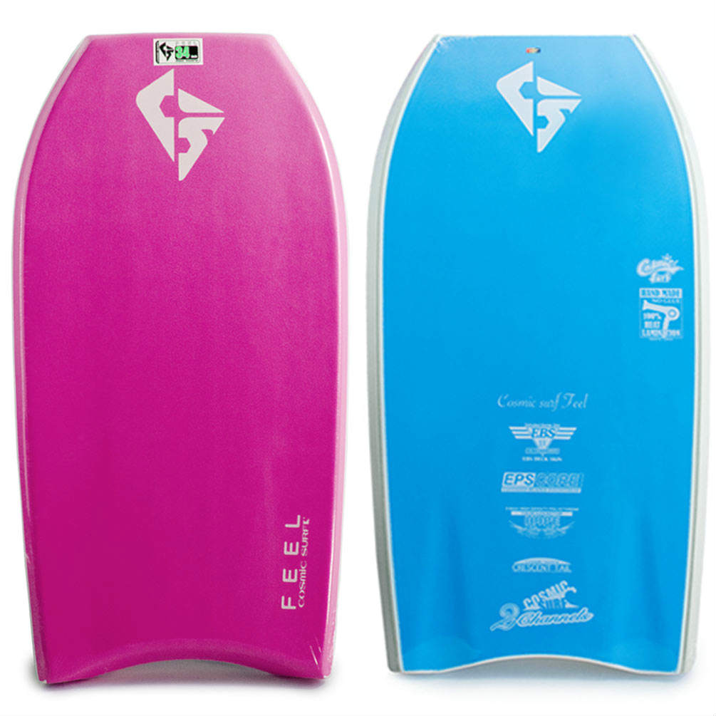 子供用 ボディボード 3点 セット キッズ ジュニア ボディーボード 34インチ ニットケース リーシュコード COSMIC SURF コスミックサーフ FEEL-JRSET3-PNK FEEL-JRSET3-PNK COSMIC SURF(コスミックサーフ) 1