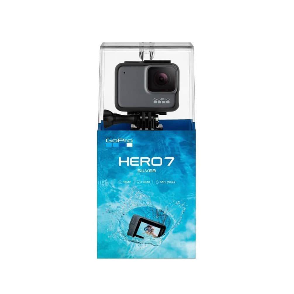 GoPro HERO7 ゴープロ 7 ビデオ カメラ アクションカム スノーボード サーフィン アウトドア スポーツ 防水 手ぶれ補正 4K動画 アクセサリー SILVER シルバー GOPRO7-SILVER-SLV-F  2
