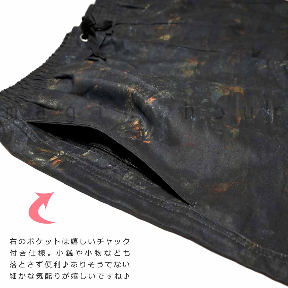 送料無料 サーフパンツ メンズ 水着 海パン インナー付き 柄 サーフトランクス 水陸両用 サーフィン 海水浴 プール サポーター付き ブランド スイムウエア U-GR-25MPT-815501-BLACK-L GERRY(ジェリー) 3