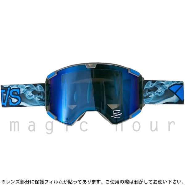 スノーゴーグル スノーボード スキー ゴーグル メンズ レディース スノボ ミラー ダブルレンズ くもり止め IS EYEWEAR アイエス アイウェアー CREW ブルー 青 ISCRW-MIDNIGHTSMOKE  3