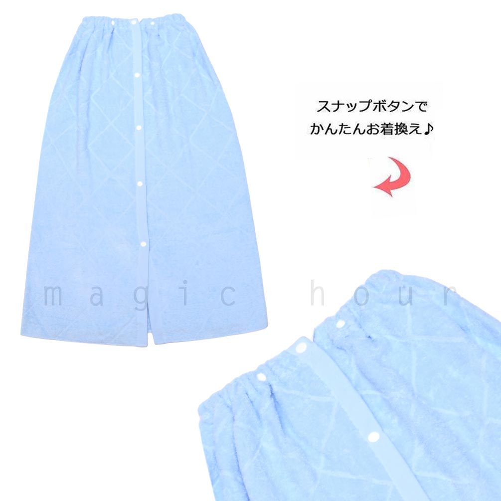 プール タオル ラップタオル 100cm 子供 巻きタオル セシルマクビー キッズ お着換えタオル 女の子 水泳 子ども スイミング ブランド かわいい ブラック ブルー MCBEE-215361-TW-BLACK-100 CECIL McBEE(セシルマクビー) 3