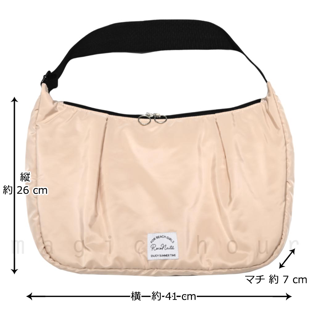 ショルダー バッグ メンズ レディース 斜めがけ 超軽量 バック プールバッグ ブランド 大容量 スポーツ ジム スイムバッグ メッセンジャー バッグ 黒 ベージュ RNAILS-225202-BAG-BEIGE-F ROCO NAILS 2