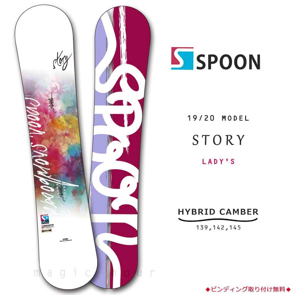 SPOON (スプーン) スノーボード 板 レディース 単品 SPOON スプーン ...