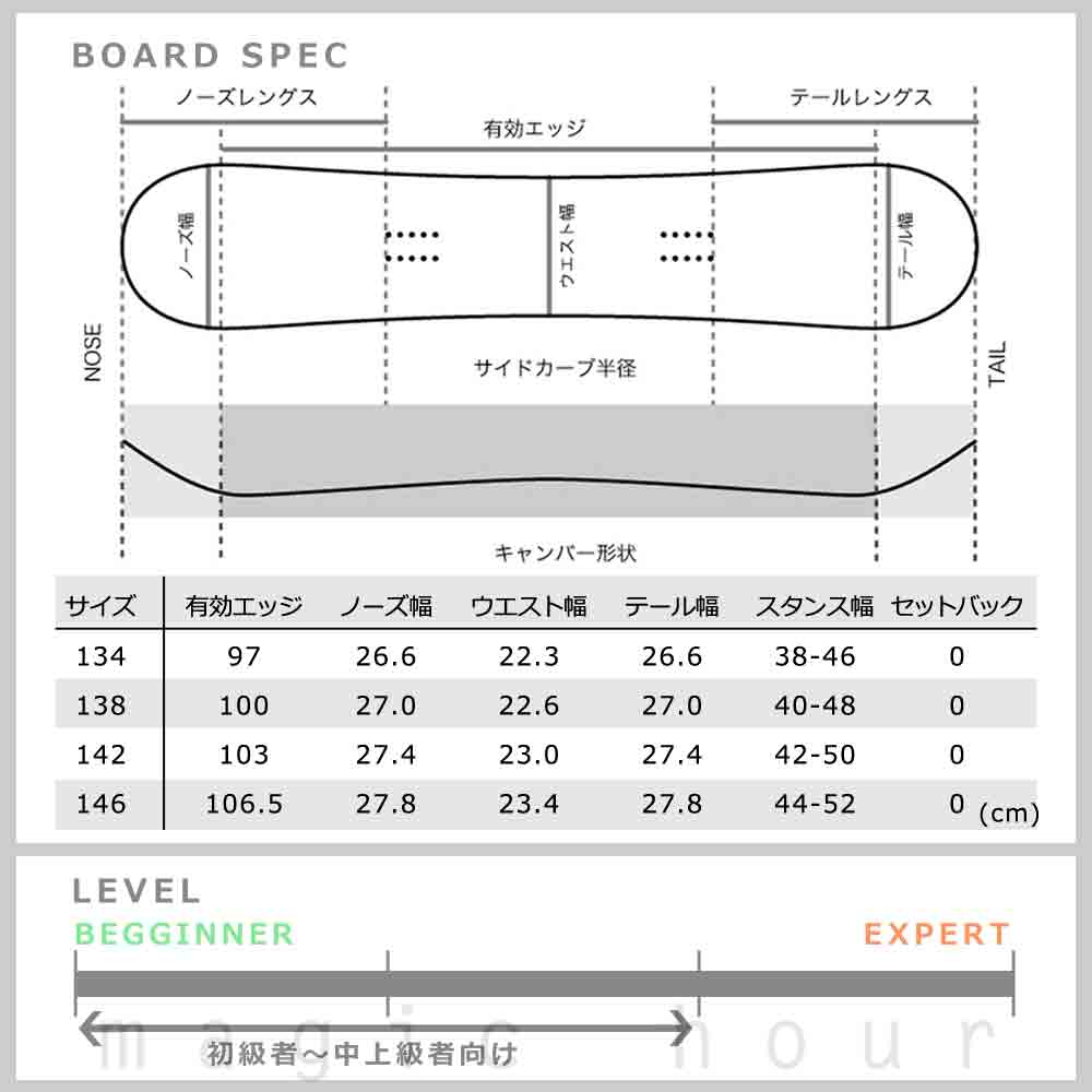SPOON(スプーン) スノーボード 板 レディース 単品 SPOON スプーン 