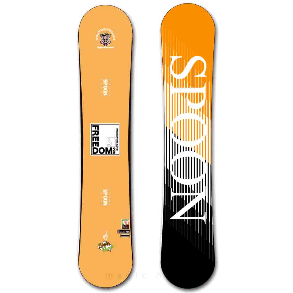 スノーボード 板 ダブルキャンバー 2点 セット グラトリ メンズ レディース スノボー ビンディング SPOON スプーン FREEDOM 初心者 25-26 ボード オレンジ SPB-24FRDMOR-61ST2-139 SPOON(スプーン) 1