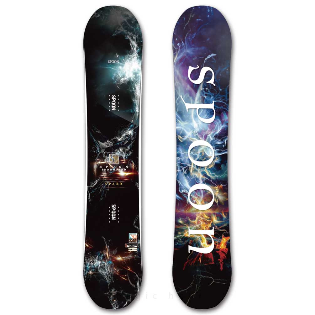 スノーボード 板 メンズ 2点 セット グラトリ スノボー ビンディング SPOON スプーン SPARK ハイブリッド キャンバー ボード お洒落 ブランド 初心者 ブラック SPB-26SPARK-ST2-147 SPOON(スプーン) 1