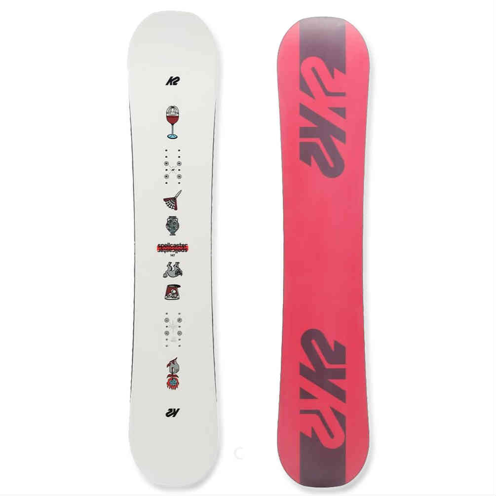 スノーボード 板 レディース 単品 K2 ケーツー SPELLCASTER ツイン ハイブリッドキャンバー ボード スノボー 初心者 お洒落 ST-24SPLCASTR-140 K2(ケーツー) 5