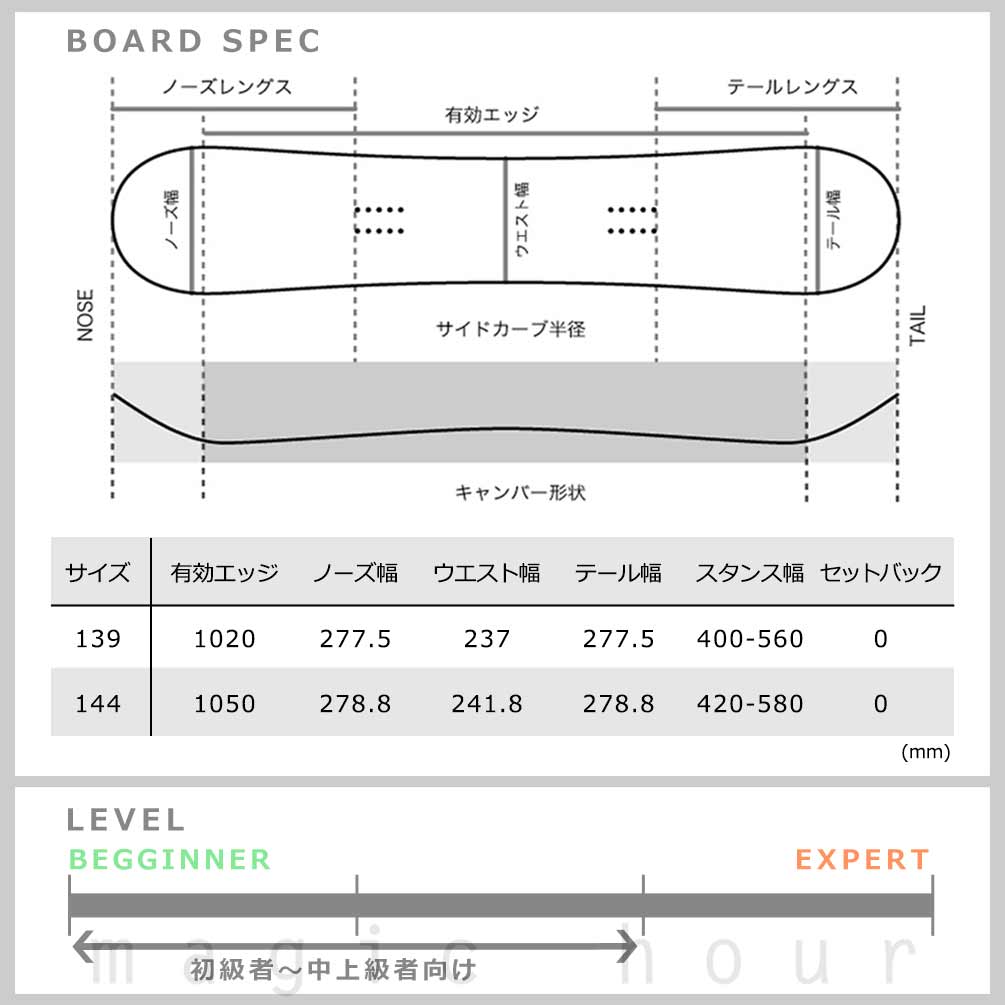 スノーボード 板 レディース 単品 STELLA ステラ CREAM 2025 ブランド スノボー 初心者 簡単 イージー キャンバー ボード お洒落 グラトリ オールラウンド 軽量 TM-STSB-25CREAM-139 STELLA(ステラ) 3