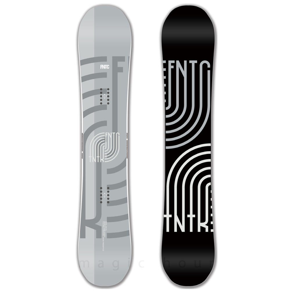 スノーボード 板 メンズ 2点 セット ダブキャン FNTC TNT R グラトリ ダブルキャンバー ボード ビンディング 2026 スノボー  初心者 お洒落 ブランド グレー TR-FTSB-26TRGR-ST2-147 FNTC(エフエヌティーシー) 1