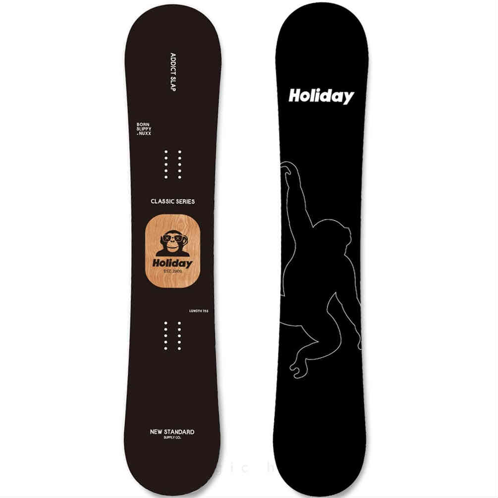 スノーボード 板 単品 HOLIDAY ホリデイ ADDICT SLAP 2026 メンズ レディース スノボー グラトリ 初心者 ハイブリッドキャンバーボード お洒落 ブラック TR-HLSB-26ADICTSLP-139 HOLIDAY(ホリデイ) 4
