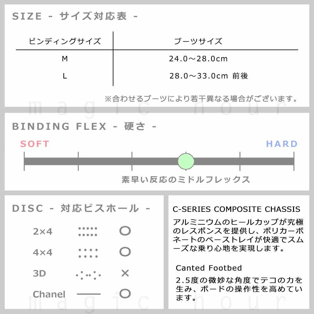 スノーボード ビンディング スノボー 型落ち バインディング メンズ RIDE ライド C-6 ボード 金具 23-24 初心者 お洒落 ミドルフレックス グラトリ カービング TR-RDBIN-24C-6-BLACK-L RIDE(ライド) 2