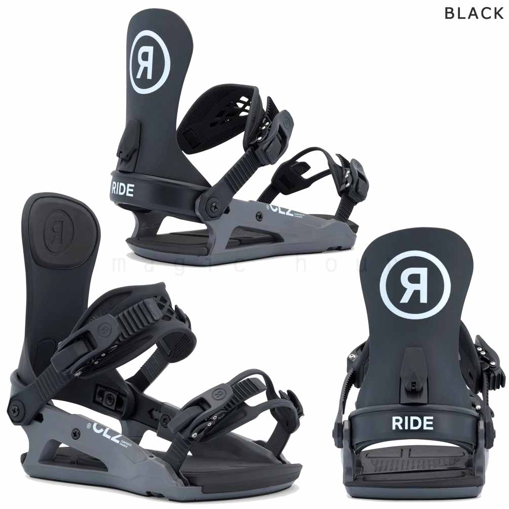 スノーボード ビンディング スノボー バインディング レディース RIDE ライド CL-2 ボード 金具 25-26 グラトリ 初心者 お洒落 ソフトフレックス 軽量 ブラック TR-RDBIN-26CL-2-BLACK-M RIDE(ライド) 3
