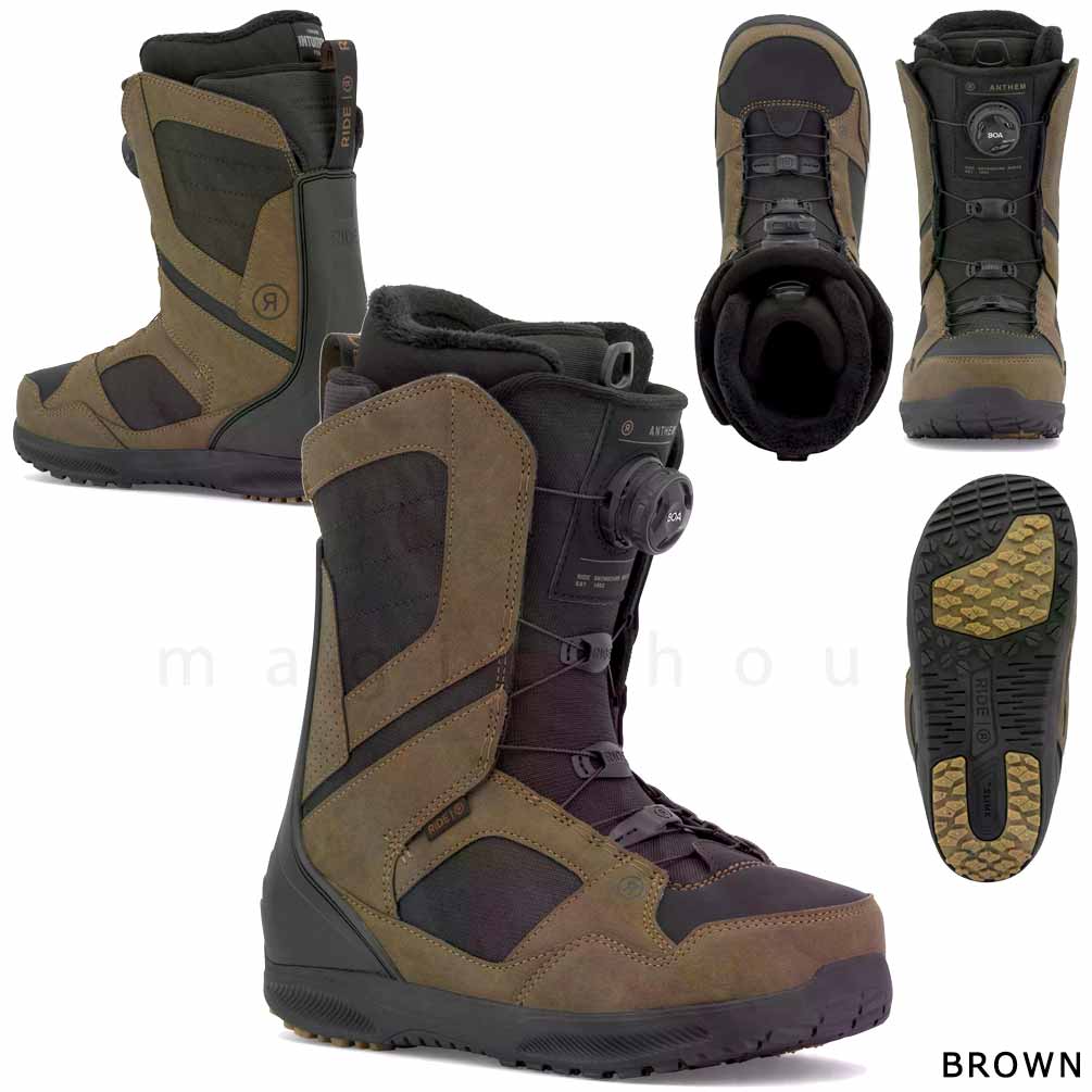 スノーボード ブーツ BOA メンズ RIDE ライド ANTHEM ダイヤル ダイアル式 25-26 2026モデル ミドルフレックス 大きいサイズ 25cm - 29.5cm 黒 白 茶色 お洒落 TR-RDBOT-26ANTHEM-BLACK-25 RIDE(ライド) 4