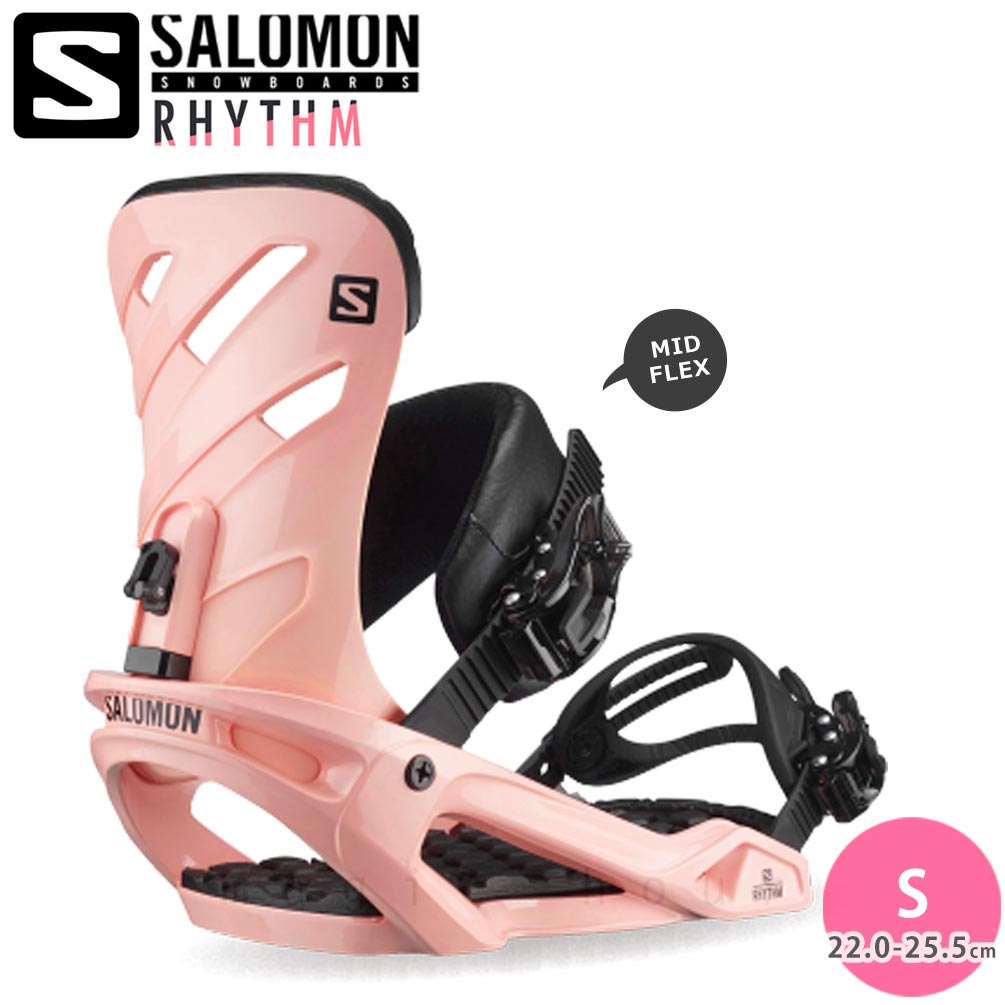 スノーボード ビンディング スノボー バインディング レディース SALOMON サロモン RHYTHM ボード 20-21 グラトリ 軽量 ピンク 板と同時購入で取付無料 TR-SLMBIN-21RM-PNK-S SALOMON(サロモン) 0