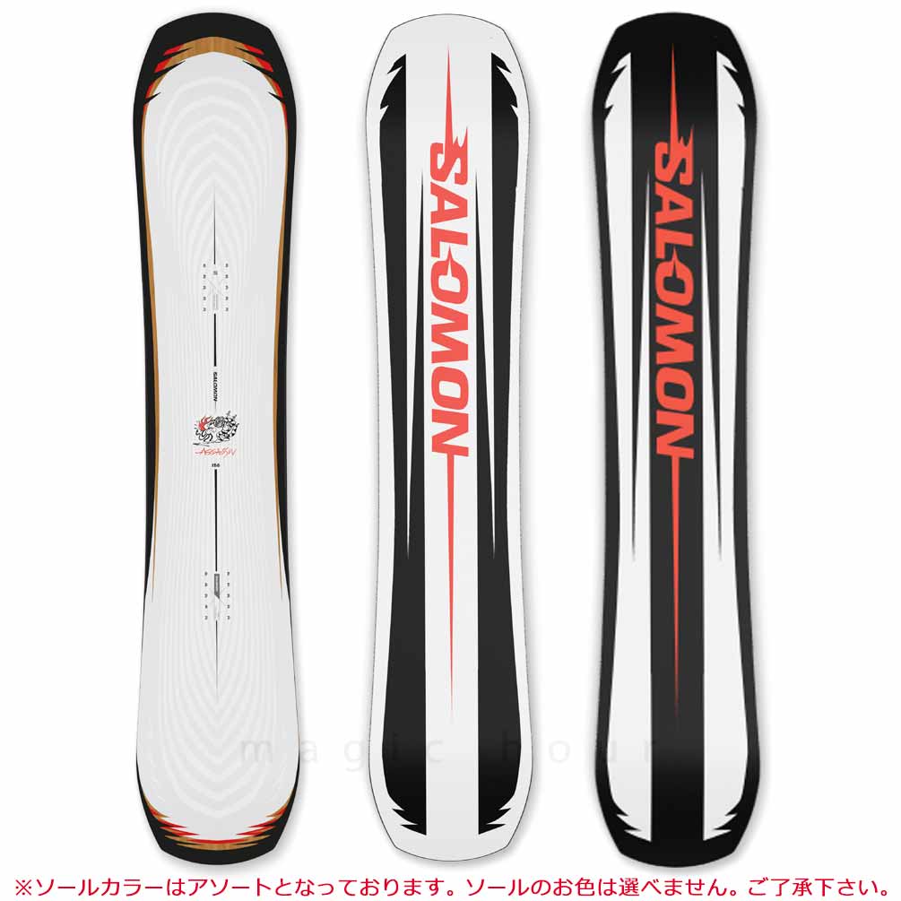 スノーボード 板 メンズ 単品 サロモン アサシン 2026 SALOMON ASSASSIN ボード ハイブリッド キャンバー ボード オールラウンド ロックアウトキャンバー お洒落 TR-SLMSB-26ASSASIN-150 SALOMON(サロモン) 4