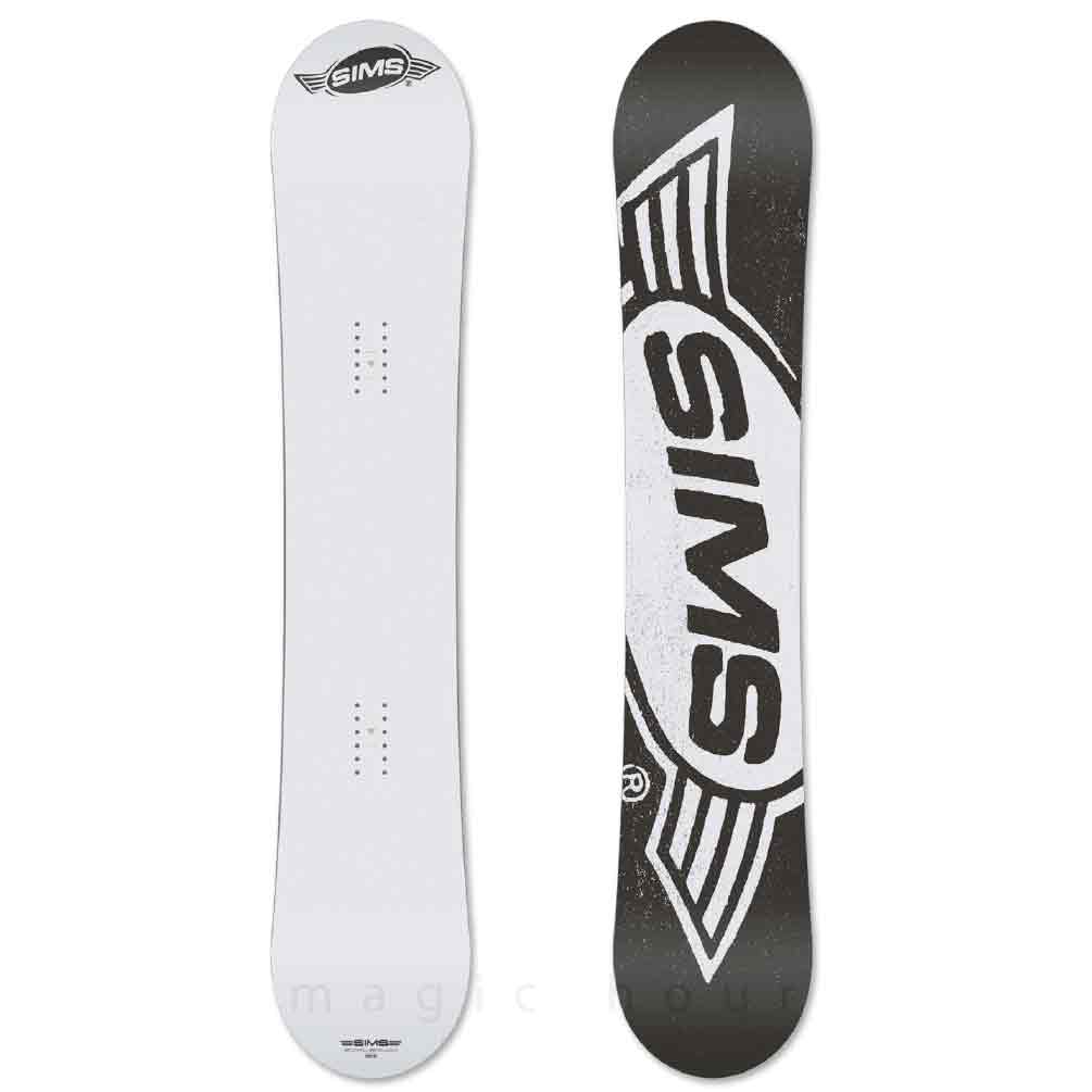 SIMS(シムス) スノーボード 板 メンズ レディース 2点 セット SIMS 