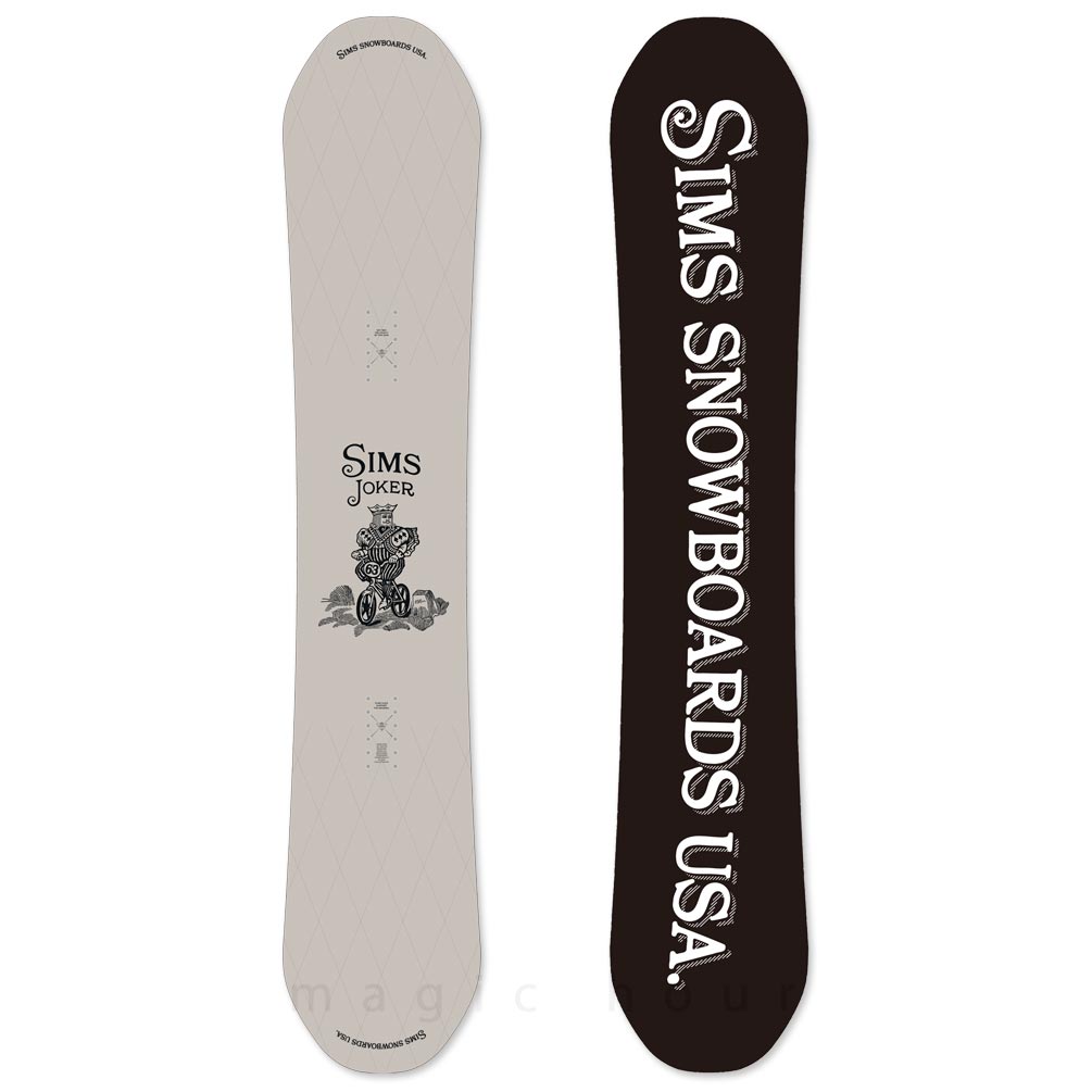 スノーボード 板 単品 グラトリ メンズ ダブキャン SIMS シムス JOKER 2026 スノボー グラトリ 初心者 ダブルキャンバーボード お洒落 ブランド グレー GRAY TR-SMSSB-26JOKERGR-148 SIMS(シムス) 4